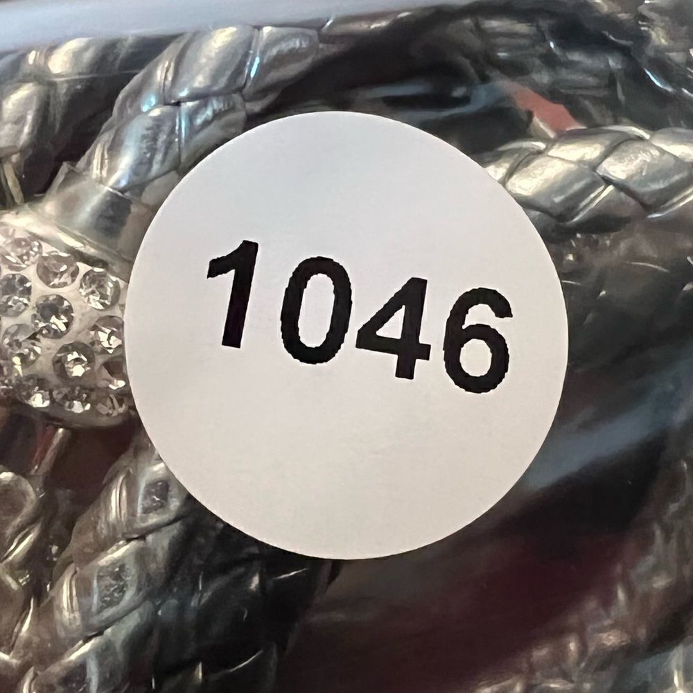 6 Cute Magnetic Disco Ball Rhinestones Clasp Silver & Black Bracelets 1046 - Picture 4 of 4